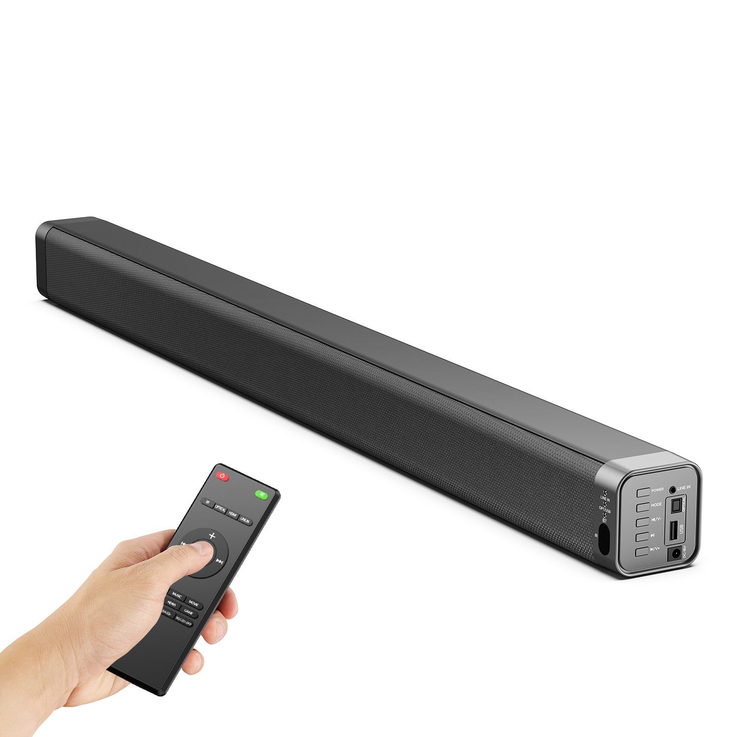 ABOX Odine I Soundbar (120dB Lautsprecher mit integriertem Bass, DSP-Verarbeitungstechnologie)