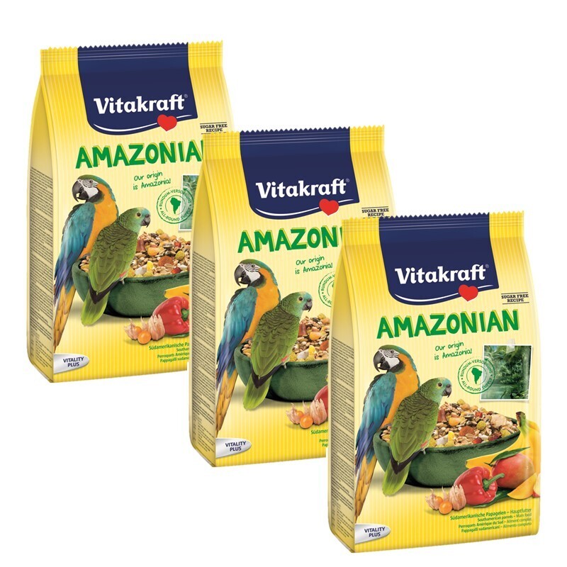 Vitakraft Hauptfutter Vitakraft Heimatfutter Amazonian Amazonen 750g 3x750 g