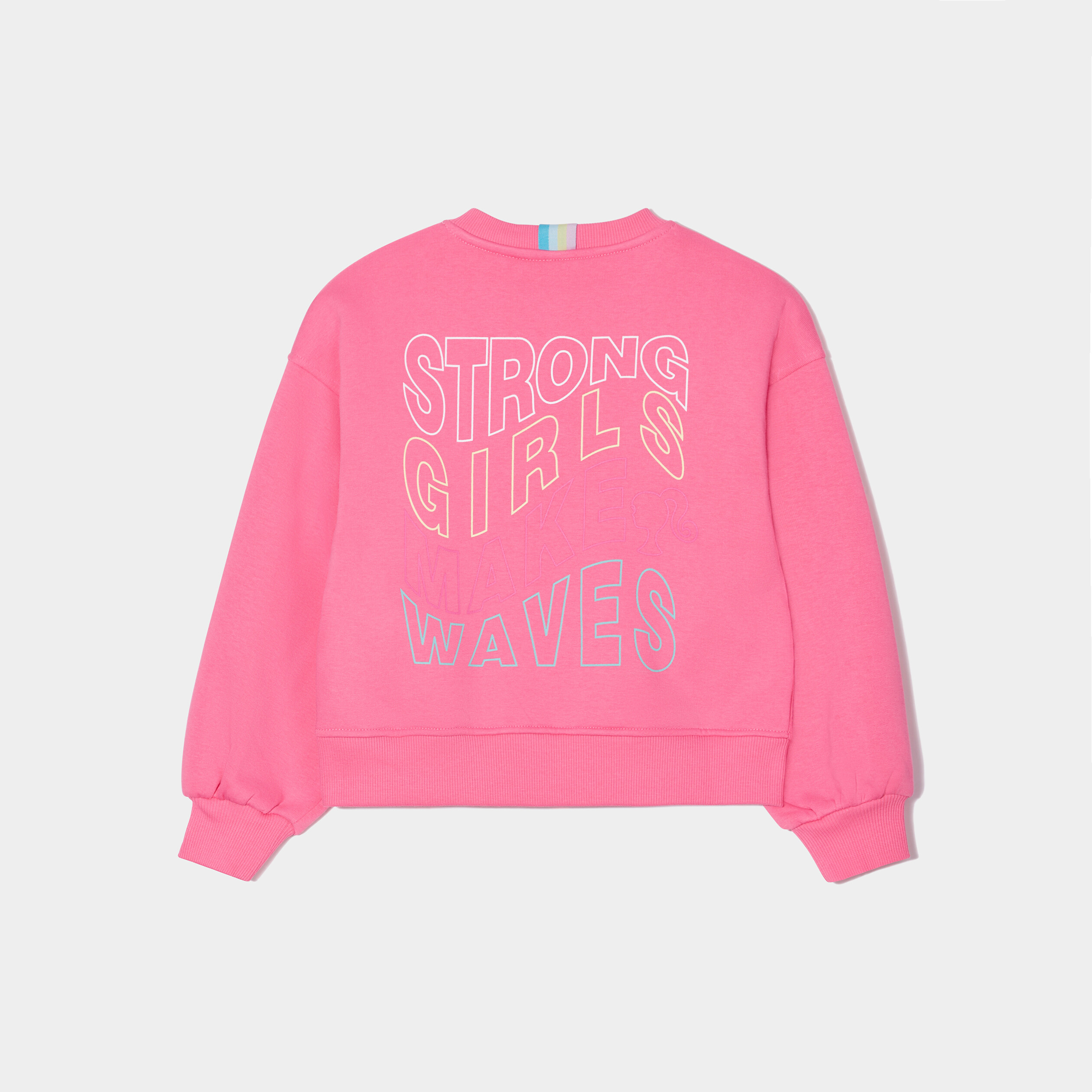 Sweat manches longues Barbie rose fushia fille | La Halle