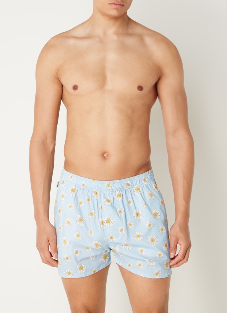 Pockies Organic cotton boxer shorts with floral print