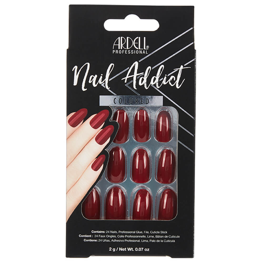 Ardell Nail Addict Sip Of Wine Faux-ongles prêt à poser Ardell avec accessoires