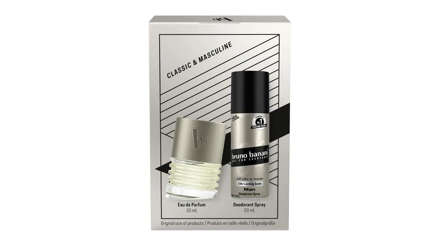bruno banani Man Eau de Parfum + Deo Body Spray Geschenkpackung