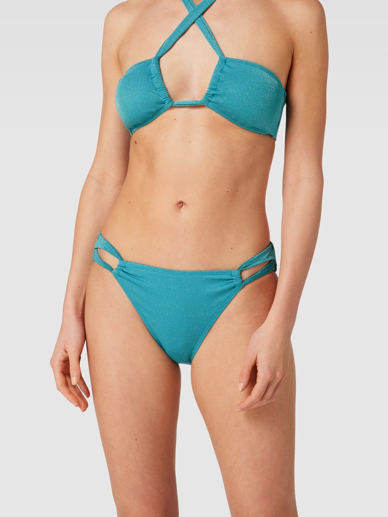 Bikini-Slip mit Cut Out in türkis