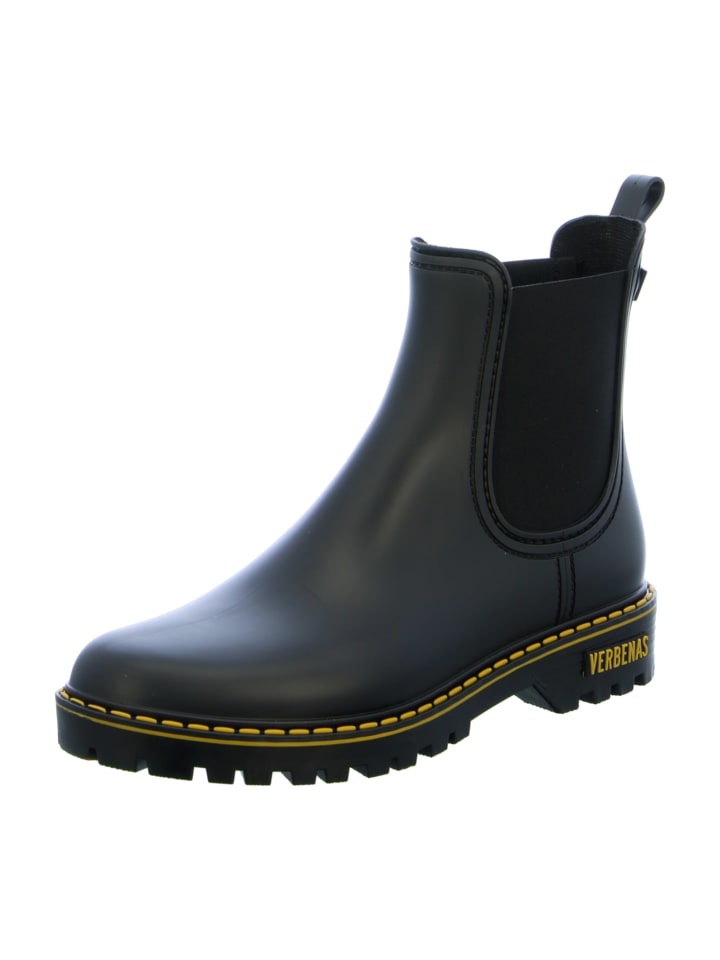 Verbenas Gummistiefeletten in Schwarz günstig kaufen