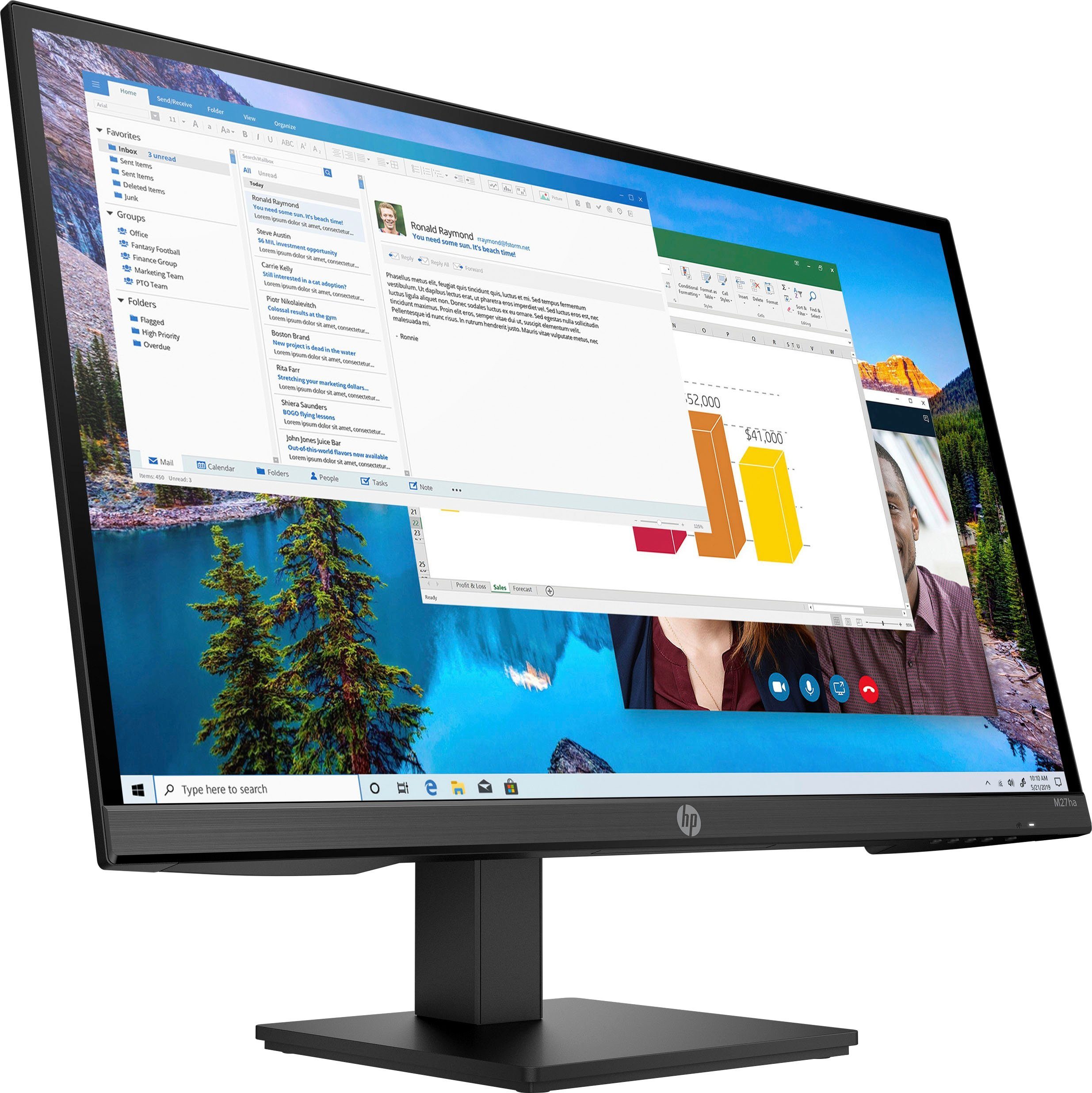 HP M27ha LCD-Monitor (69 cm/27 