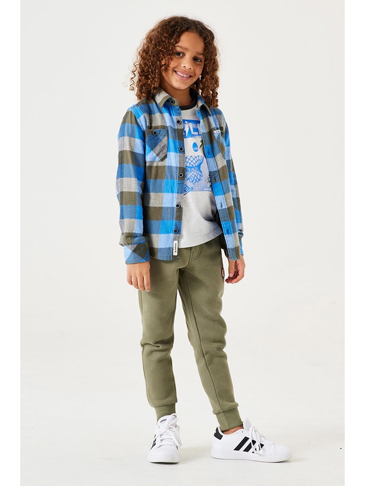 Garcia Hemd in Blau/ Khaki günstig kaufen