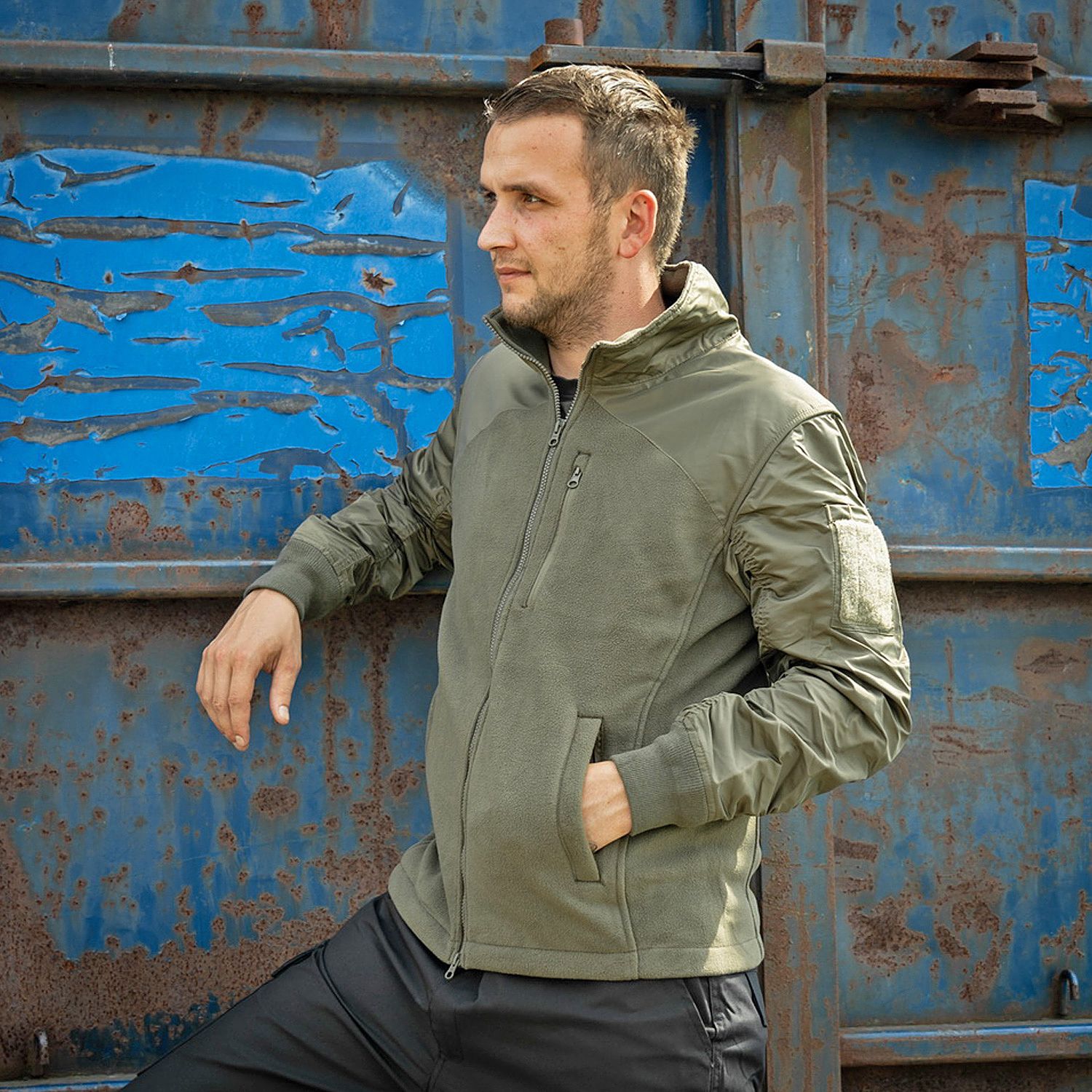 MA-1 Fleece-Bomberjacke