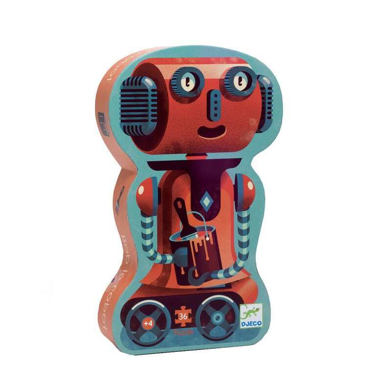 Puzzle Bob le robot 36 pièces Djeco