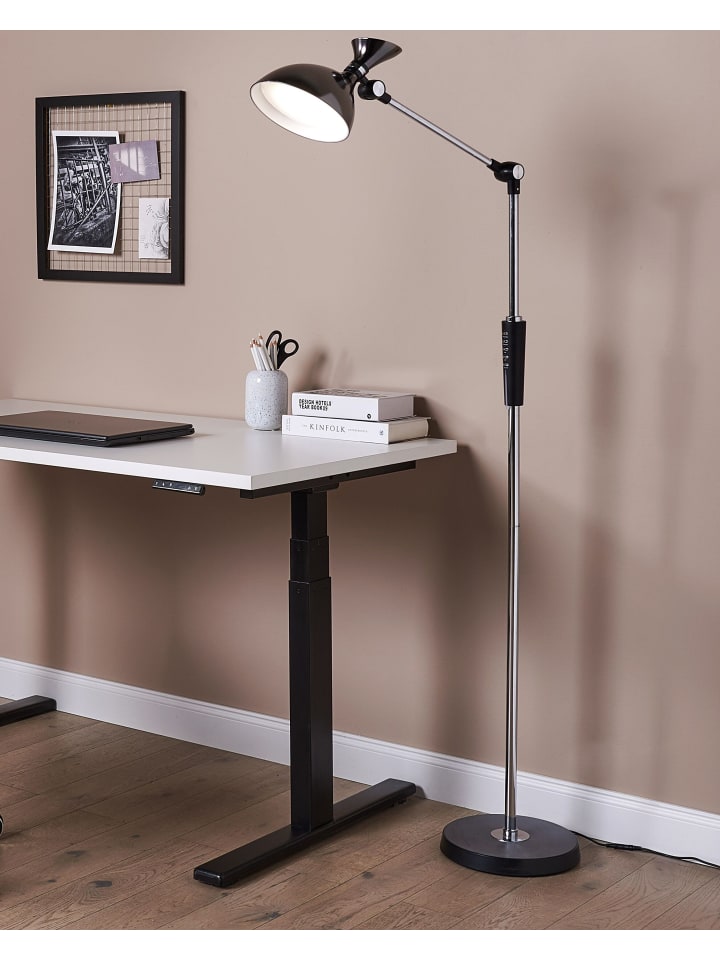 Beliani Stehleuchten ANDROMEDA in Silber/Schwarz - (W) 52 x (H) 169 x (L) 26 cm günstig kaufen onesize