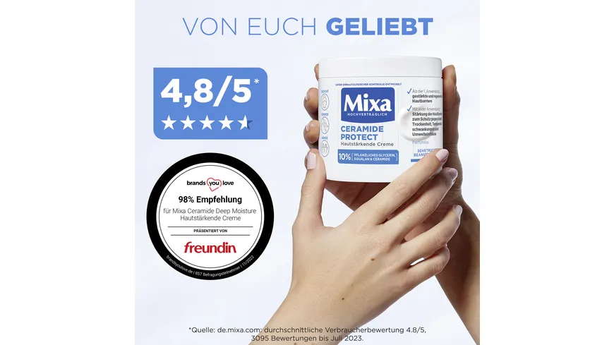 Mixa Ceramide Deep Moisture hautstärkende Creme 400 ml