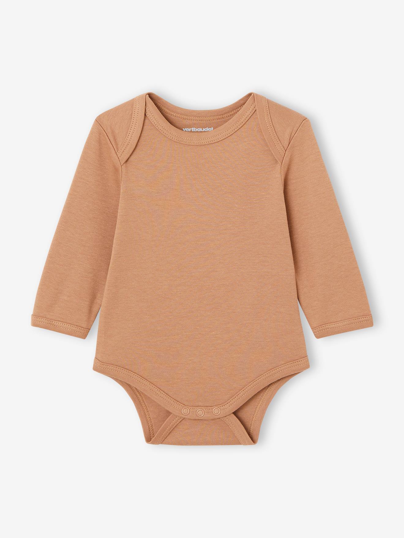 Vertbaudet Bio-Kollektion: 7er-Pack Baby Schlupfbodys BASIC Oeko-Tex - mehrfarbig