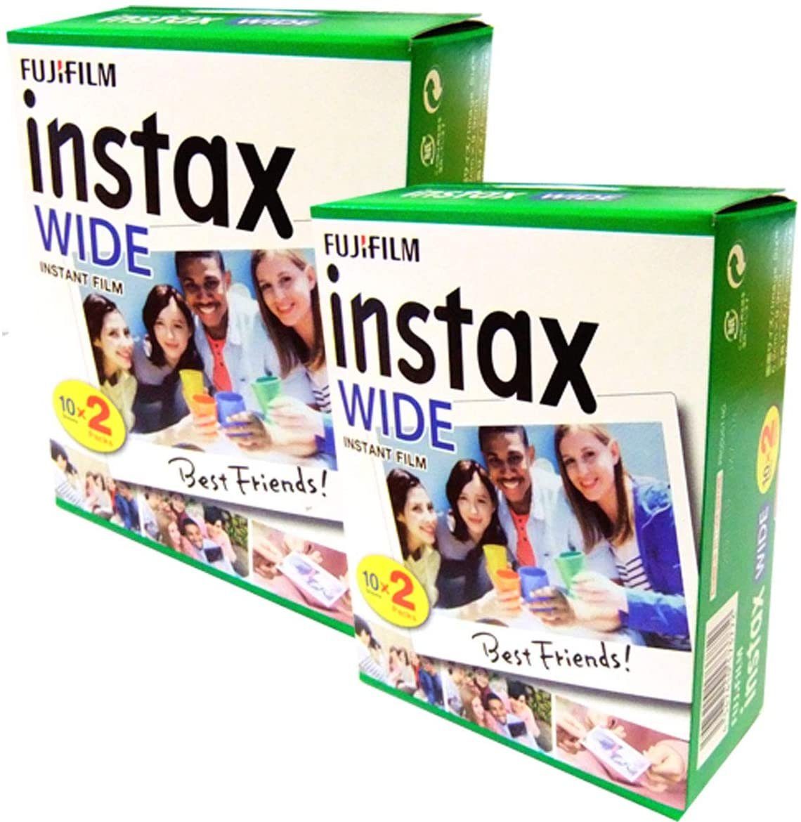 FUJIFILM 2x Fuji Instax Wide Film Doppelpack für Sofortbildkamera
