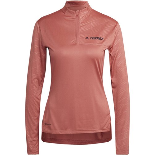 DAMEN SHIRT W MT HALF ZI LS