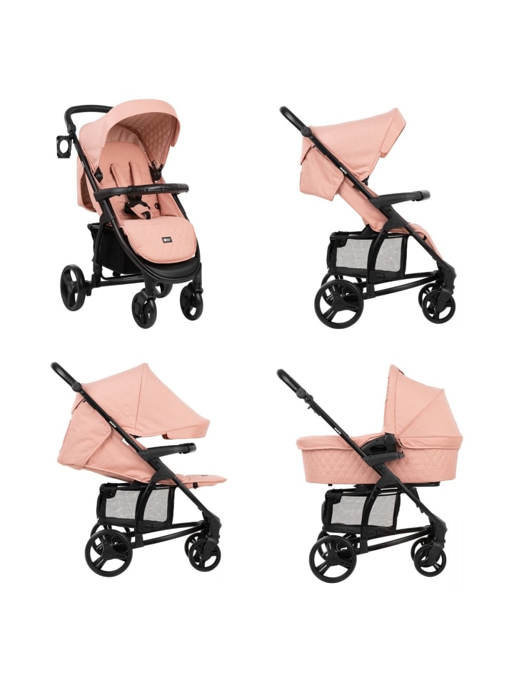 Kikkaboo Kombikinderwagen Madrid 3 in 1 in rosa günstig kaufen onesize