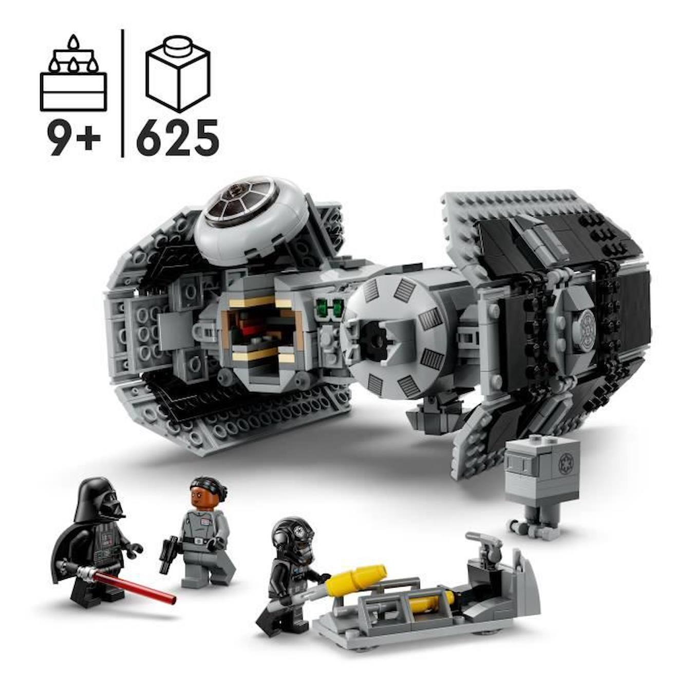 LEGO® Star Wars 75347 Le Bombardier TIE, Maquette Vaisseau avec Figurine de Droïde Gonk blanc