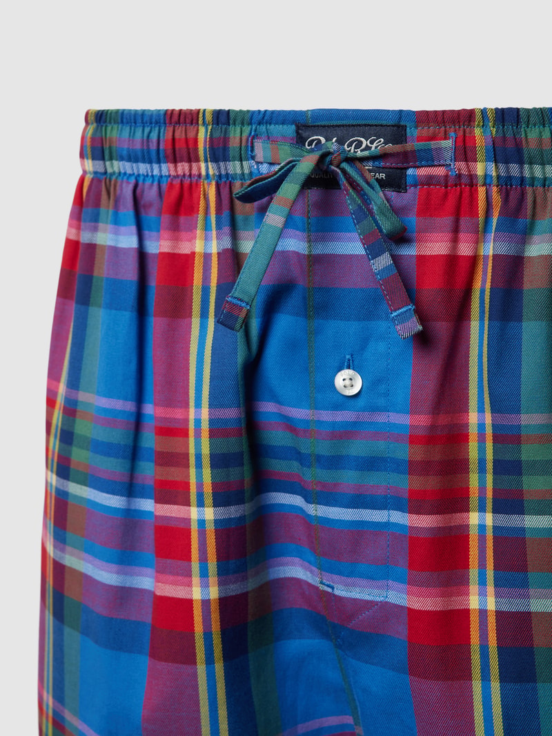 Pyjama-Hose mit Streifenmuster in rot
