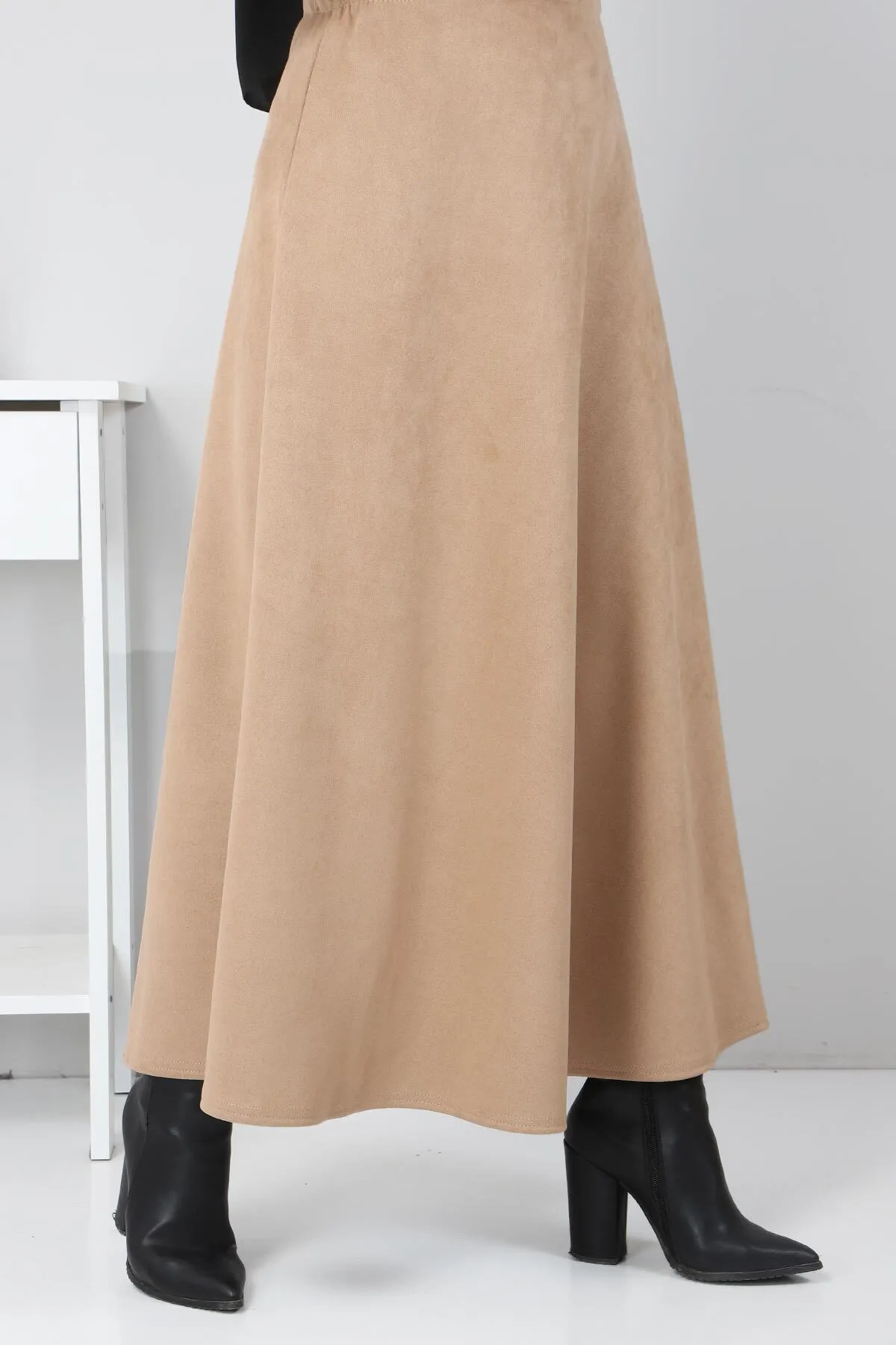Tesettür Dünyası  Wildleder-Mevlana-Rock Tsd0036 Kamel