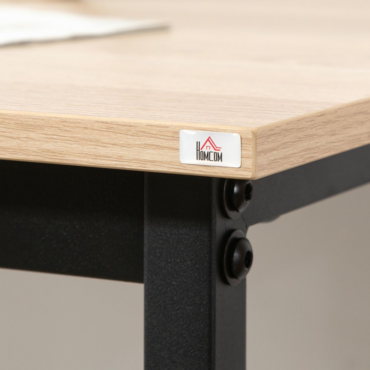 HOMCOM 3-teilig Esszimmergruppe Bartisch mit 2 Stühlen Spanplatte Naturholz