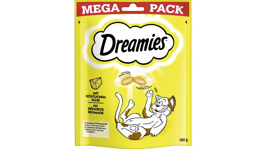 DREAMIES™ Mega Pack mit Käse Katzensnack 180 g