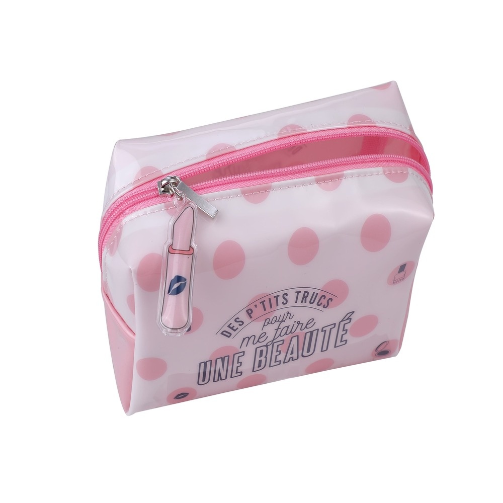 takecare Petite Trousse de voyage rose & blanche Trousses de voyage