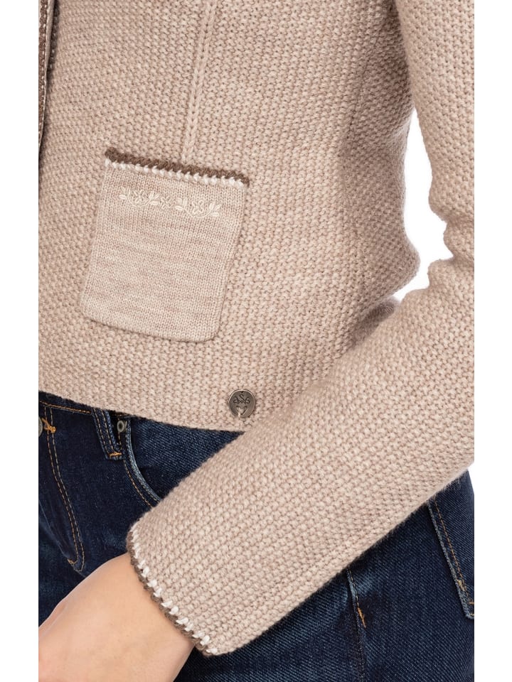 Spieth & Wensky Strickjacke AILEEN in mittelbraun günstig kaufen