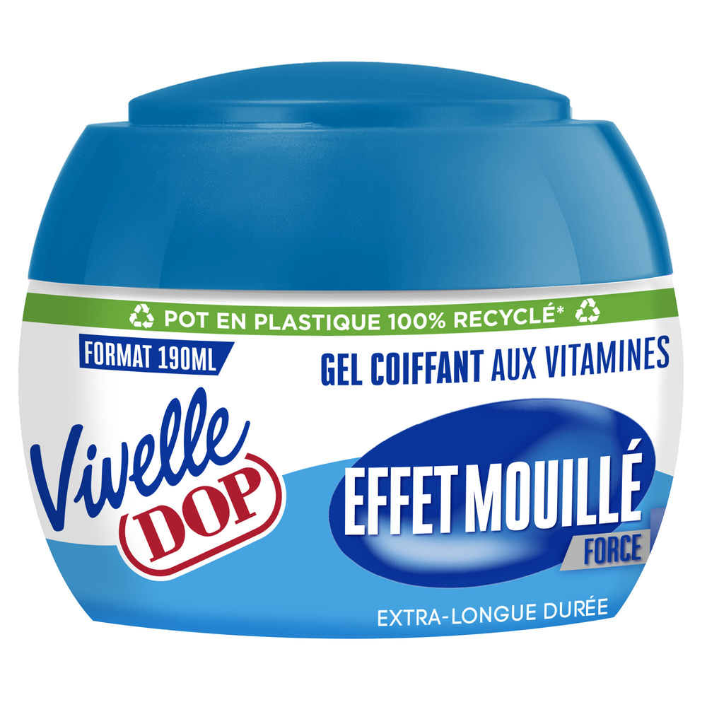 DOP Vivelle Dop Gel Coiffant Effet Mouillé Fixation Longue Durée Force 5