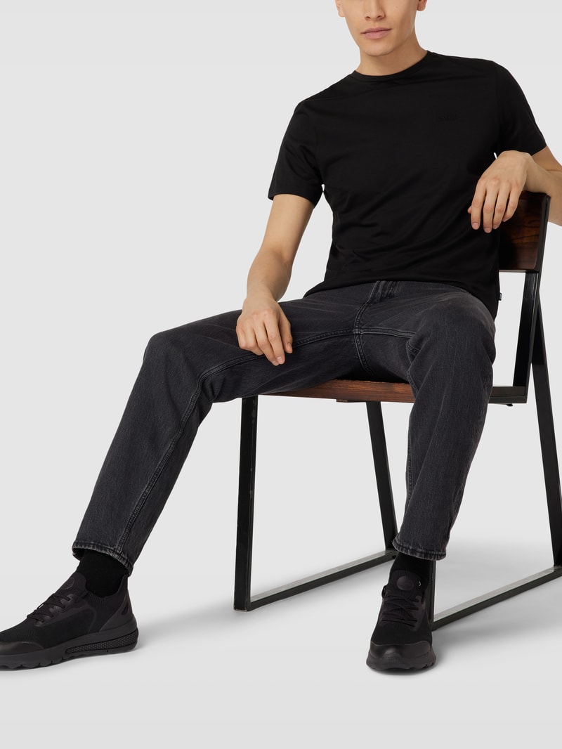 Sock-Sneaker mit Label-Detail Modell 'SPHERICA' in schwarz