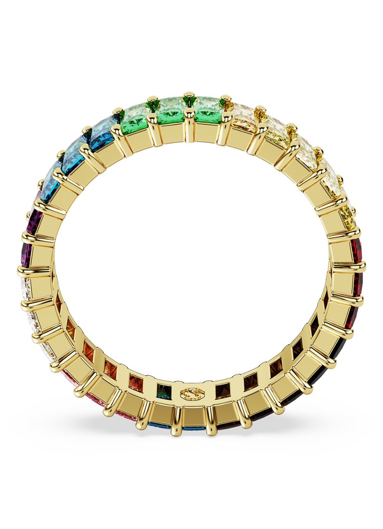 Δαχτυλίδι με επιχρυσωμένο σκελετό Swarovski Matrix 60.