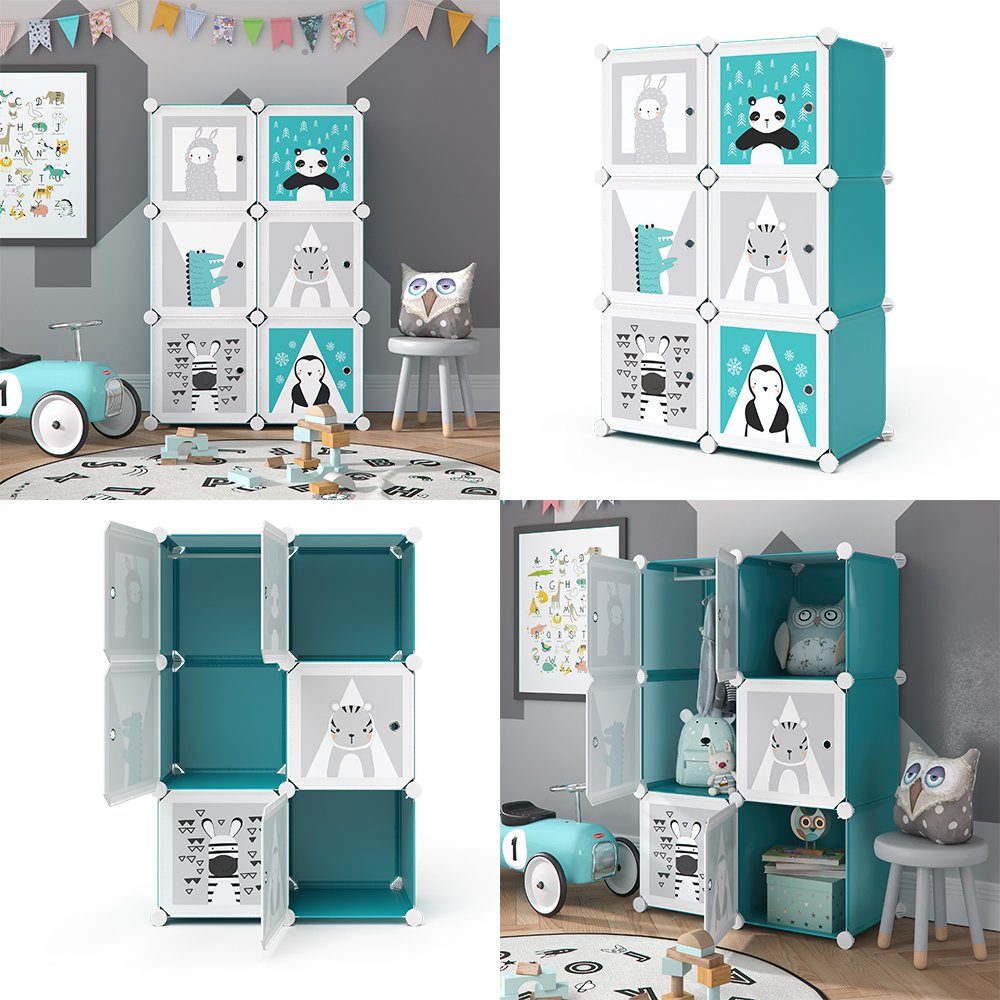 Vicco Bücherregal Kleiderschrank DIY 5 Fächer ANDY Modular 1