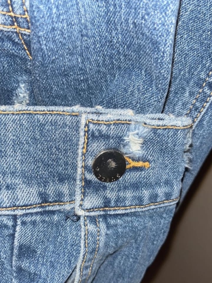 Guess Jeans Jeansjacke in Blau günstig kaufen M