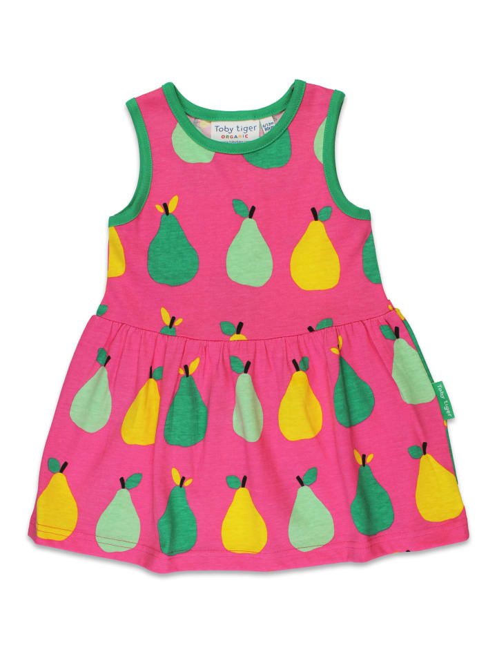 Toby Tiger Sommerkleid mit Birnen Druck in rosa günstig kaufen