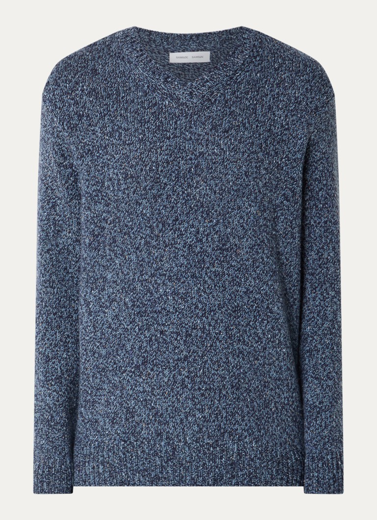 SAMSØE SAMSØE Samehdi chunky knit pullover in wool blend with melange design