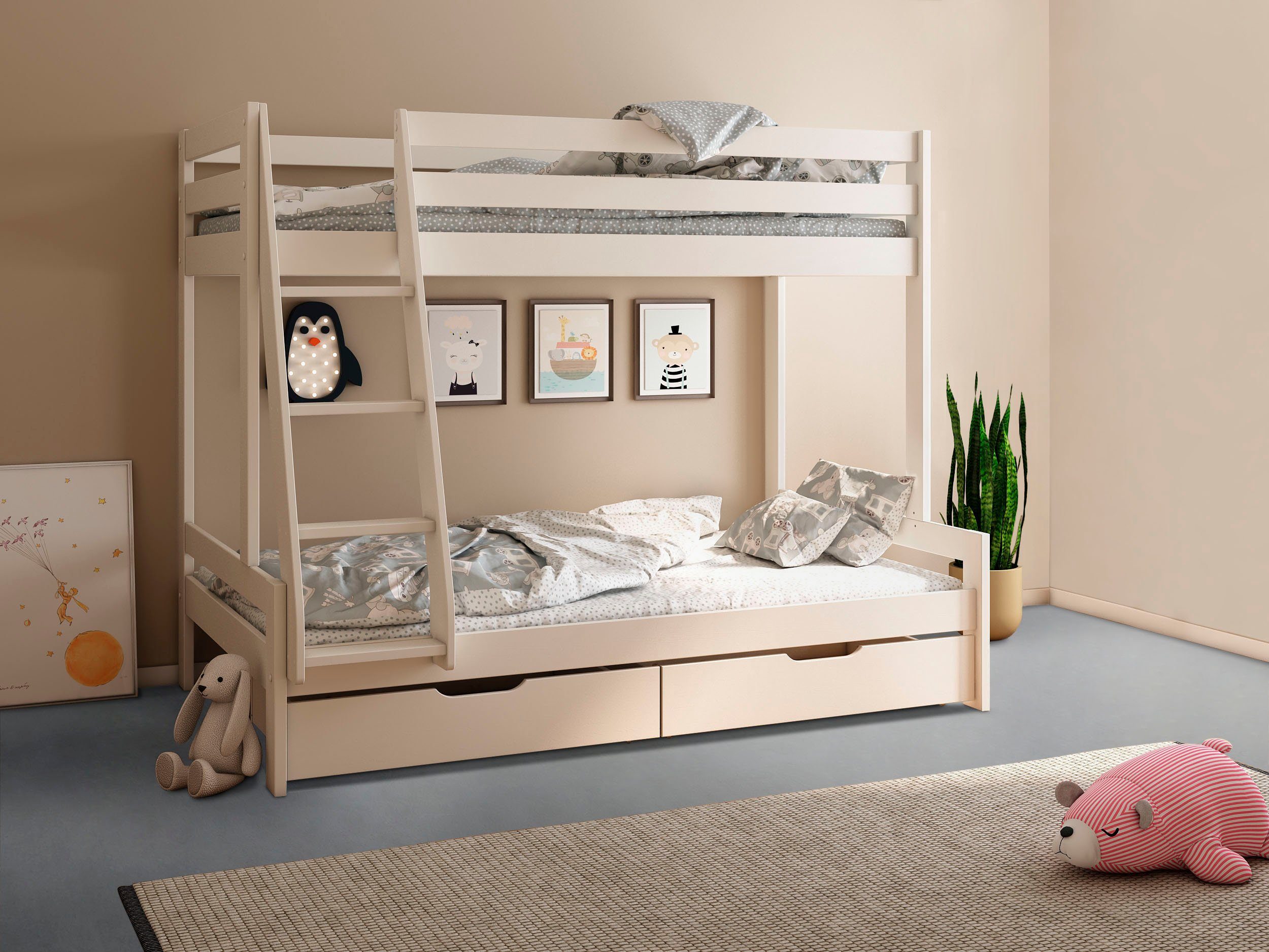 Lüttenhütt Etagenbett Doppelstockbett, Stockbett,