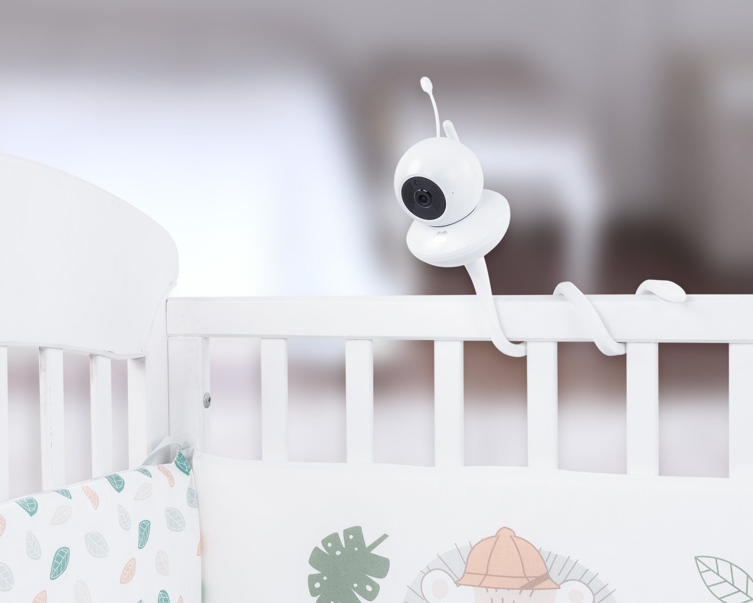 Kikkaboo Babyphone Babyphone Aneres, FHSS-Technologie, Schlaflieder, Nachtsicht, Alarm