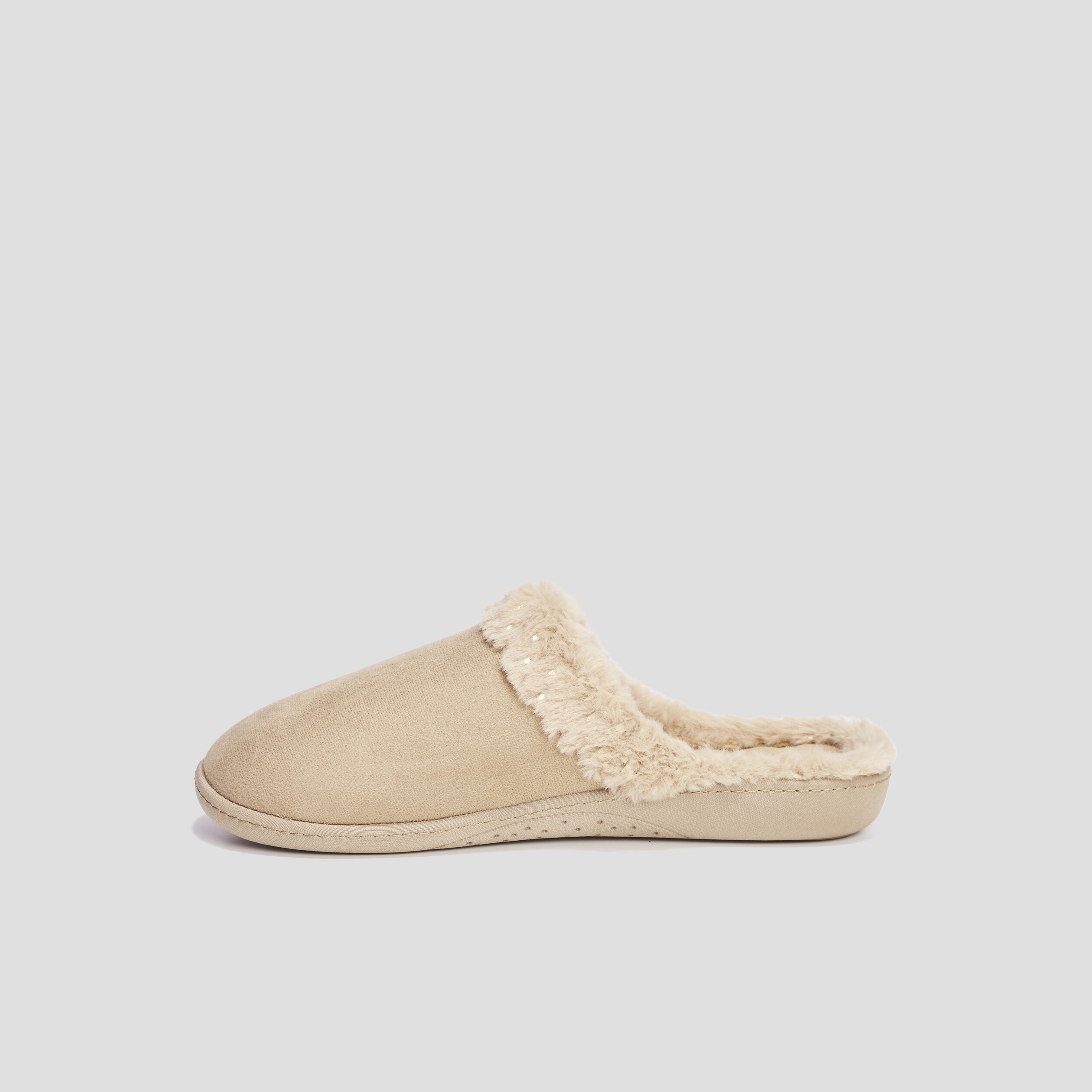 Chaussons mules Isotoner camel femme | La Halle