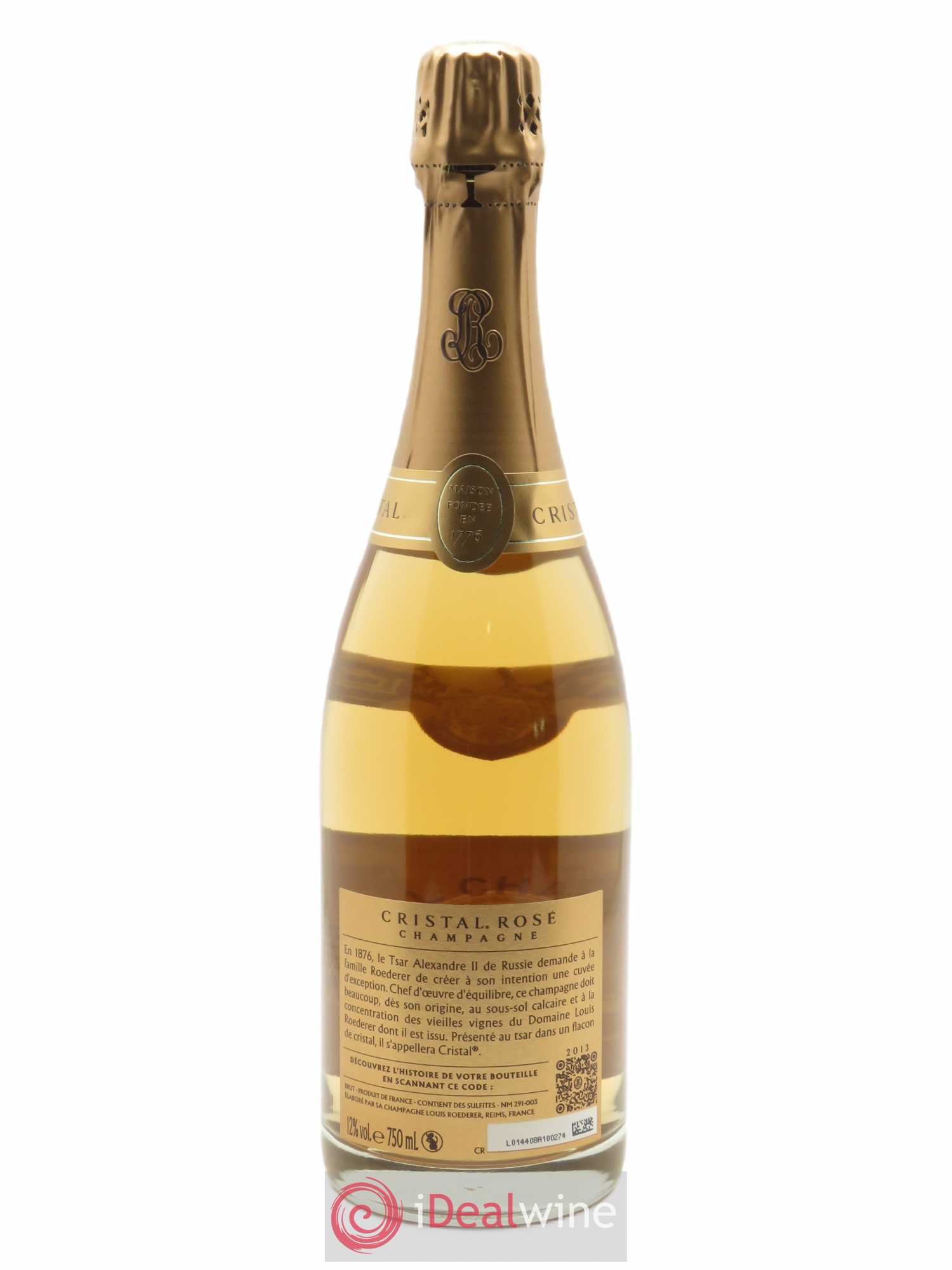 Cristal Louis Roederer  2013 - Lot de 1 Bouteille