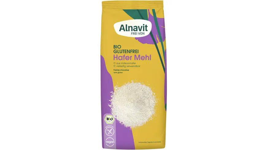 Alnavit Bio Hafer Mehl glutenfrei 500 g