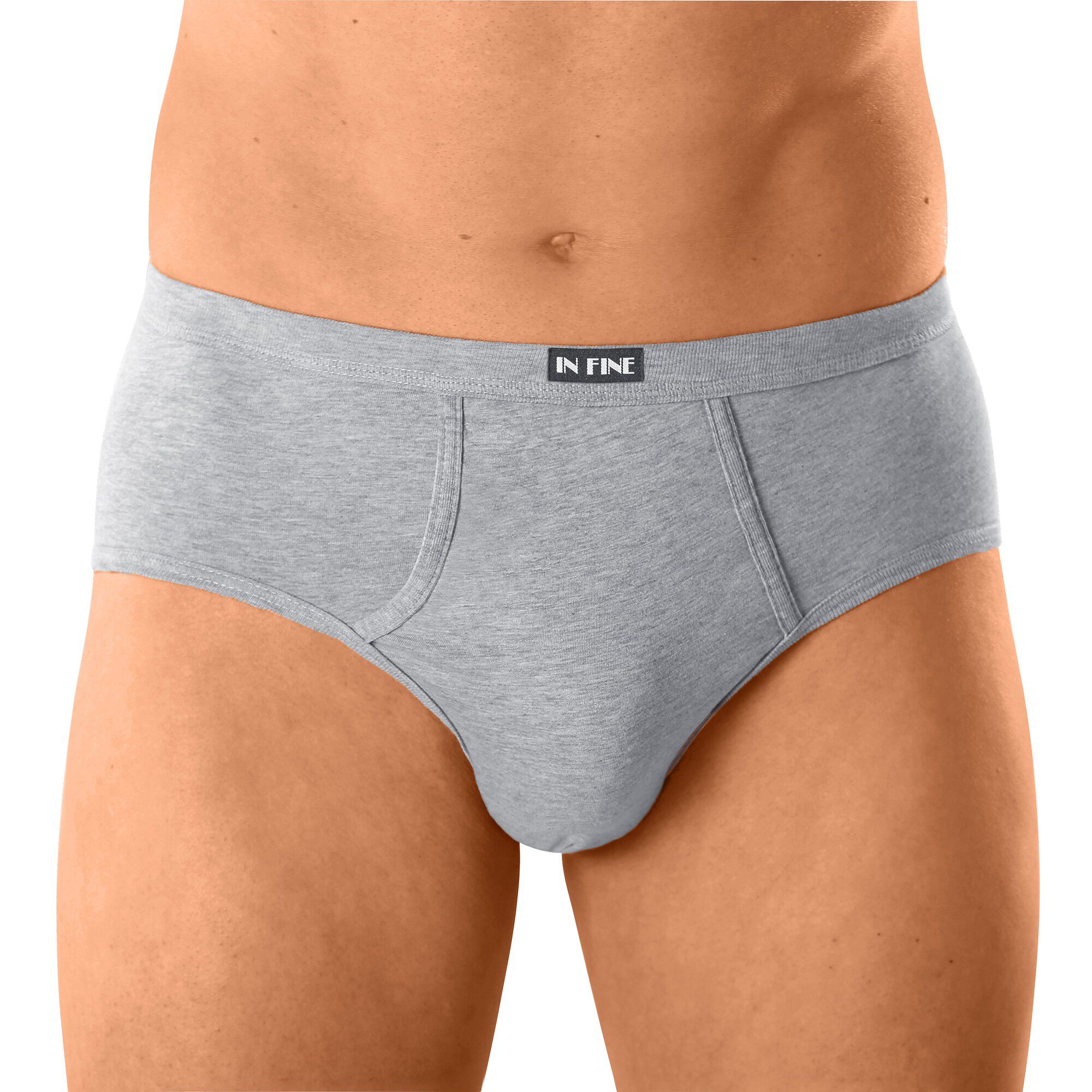 Slip ouvert taille haute uni