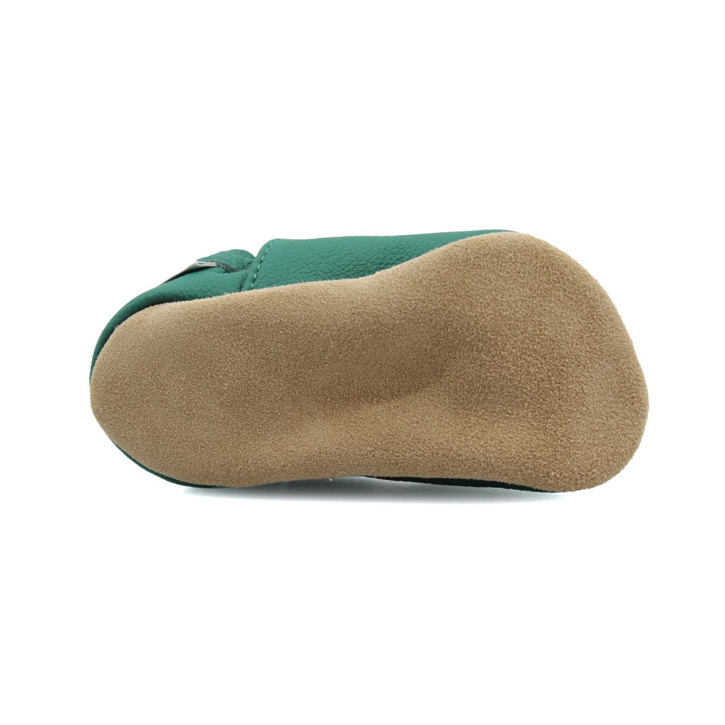 baBice Dark Green grüne Krabbelschuhe