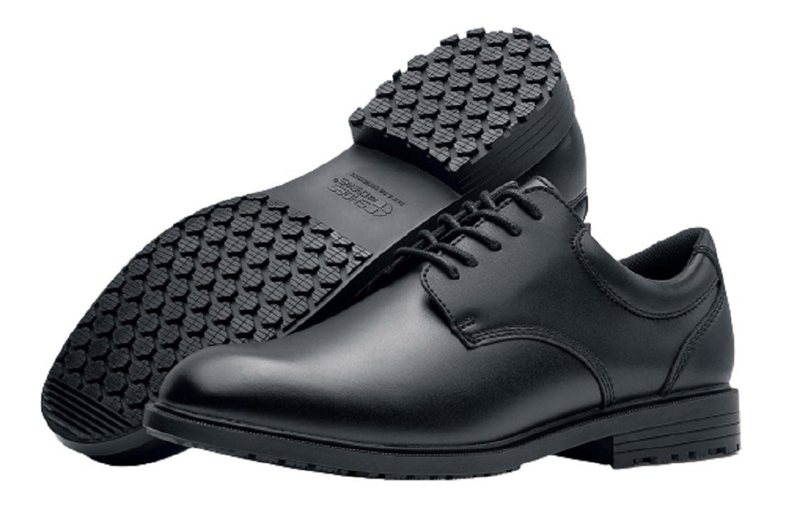 Shoes For Crews CAMBRIDGE III Herrenarbeitsschuh, Leder, schwarz Sicherheitsschuh Leder, wasserabweisend, extrem rutschhemmend