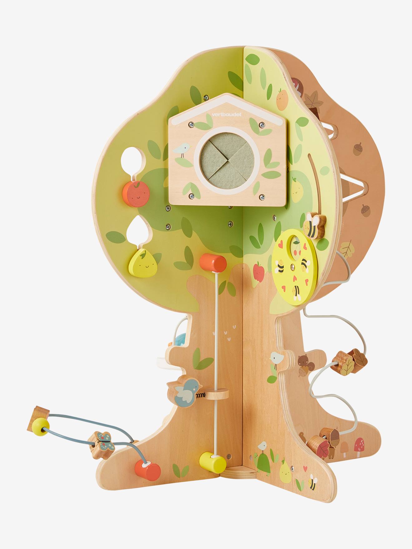 Vertbaudet Activity-Baum 4 JAHRESZEITEN, Holz FSC - grün pandafreunde