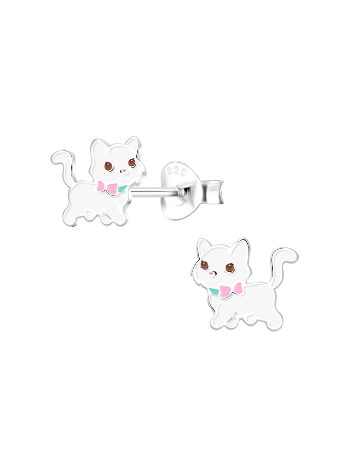 Alexander York Ohrringe, Ohrstecker KATZE in 925 Sterling Silber, 2-tlg. günstig kaufen onesize