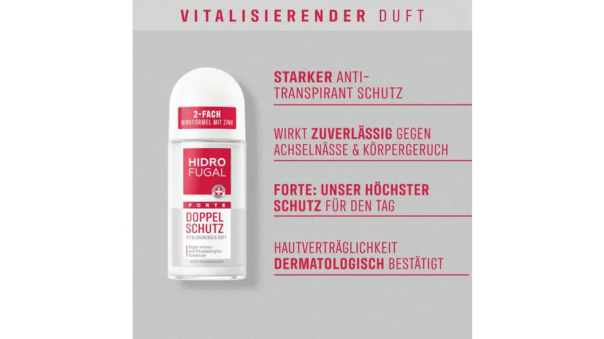 HIDROFUGAL Doppel Schutz Vitalisierender Duft Roll-on 50ml 50 ml