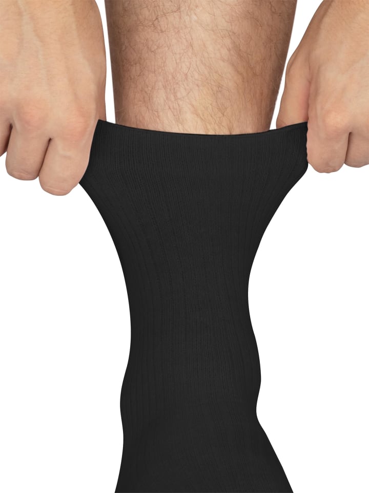 normani 20 Paar Baumwollsocken Unisex in Schwarz günstig kaufen