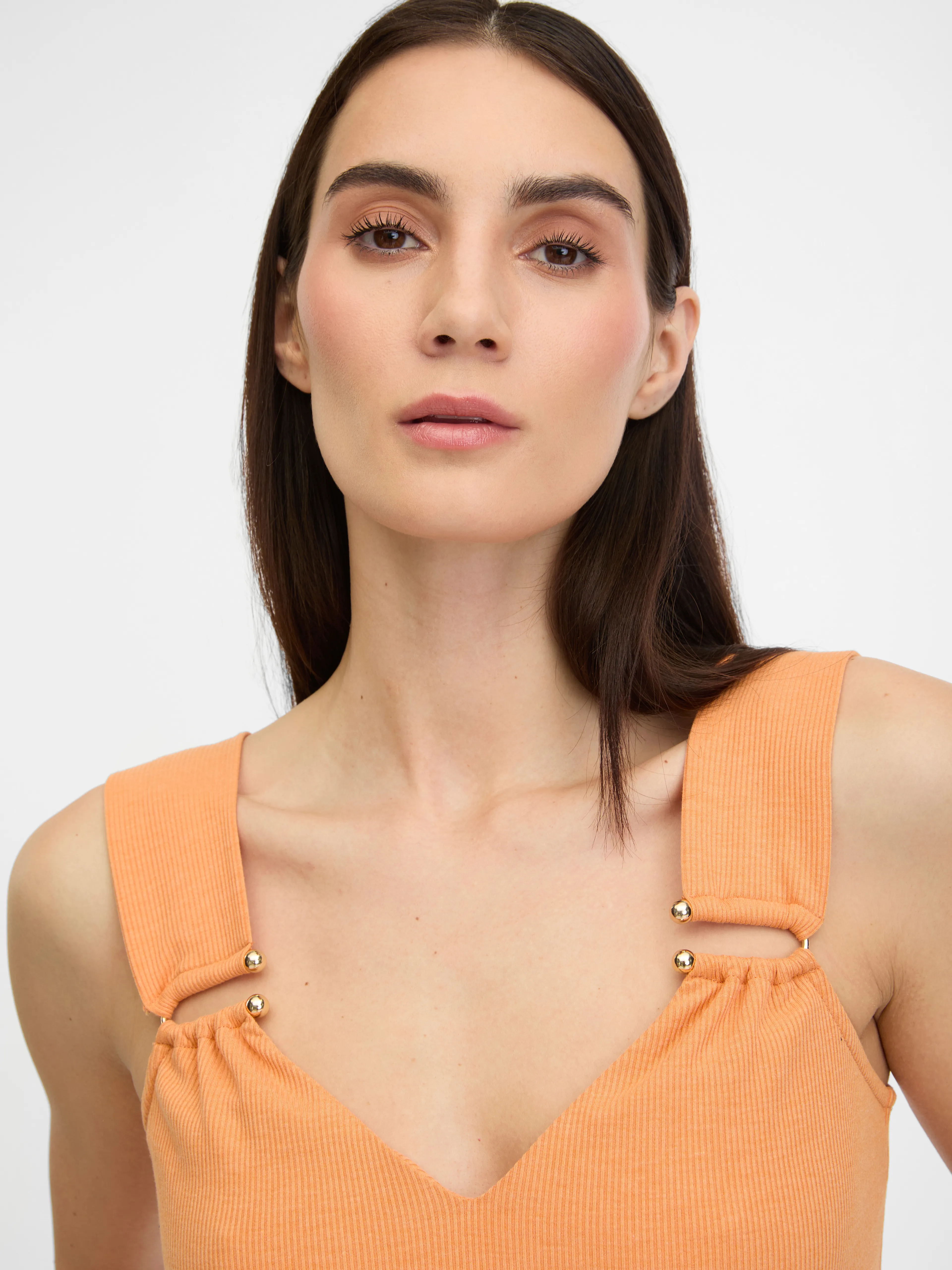 Orangefarbenes Damen-Tank-Top ORSAY