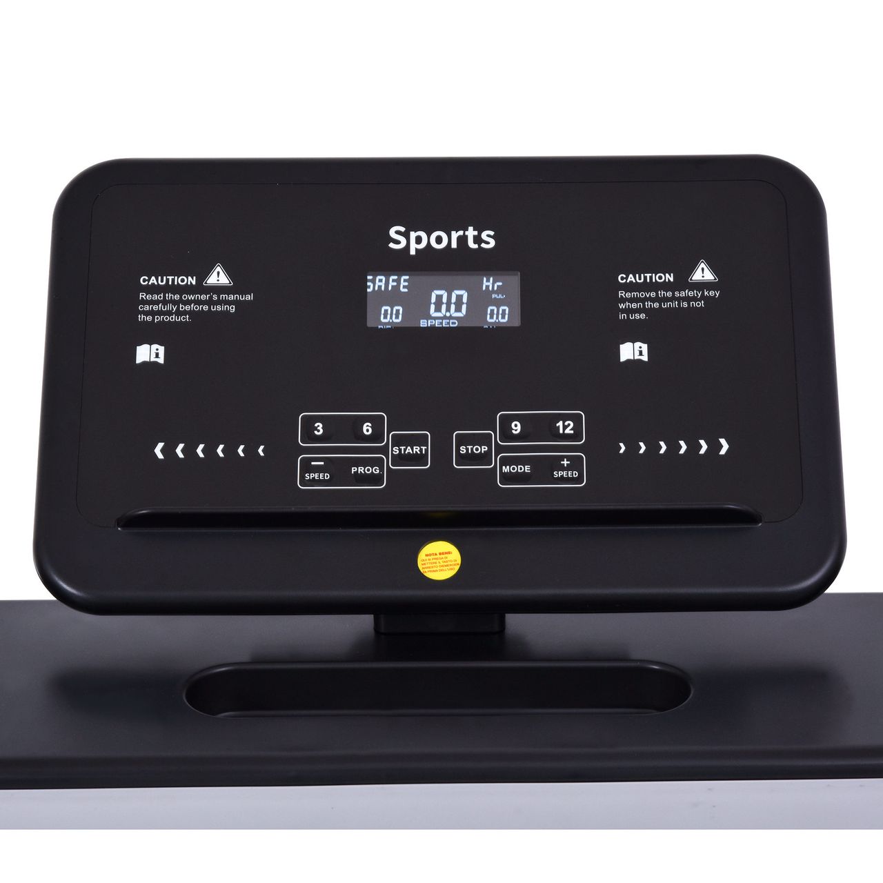 HOMCOM Motorisiertes Laufband Fitnessgeräte Klappbar mit Handyhalterung