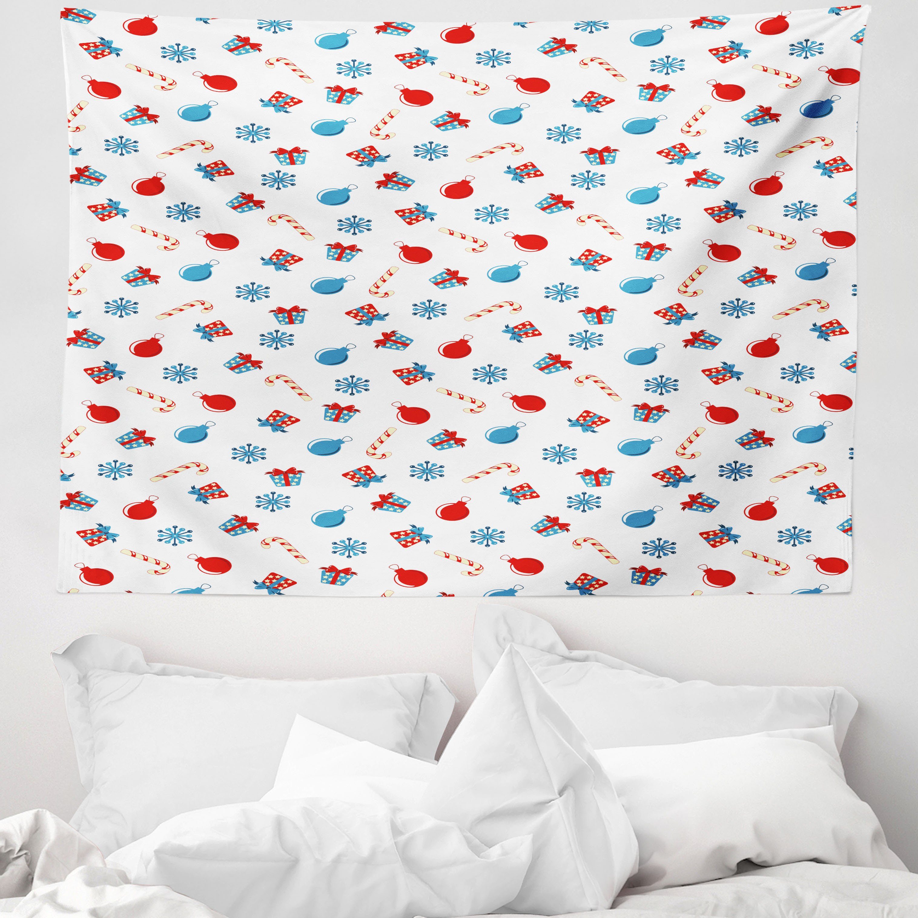 Wandteppich aus Weiches Mikrofaser Stoff Für das Wohn und Schlafzimmer, Abakuhaus, rechteckig, Weihnachten Weihnachten Kegel Ornamente