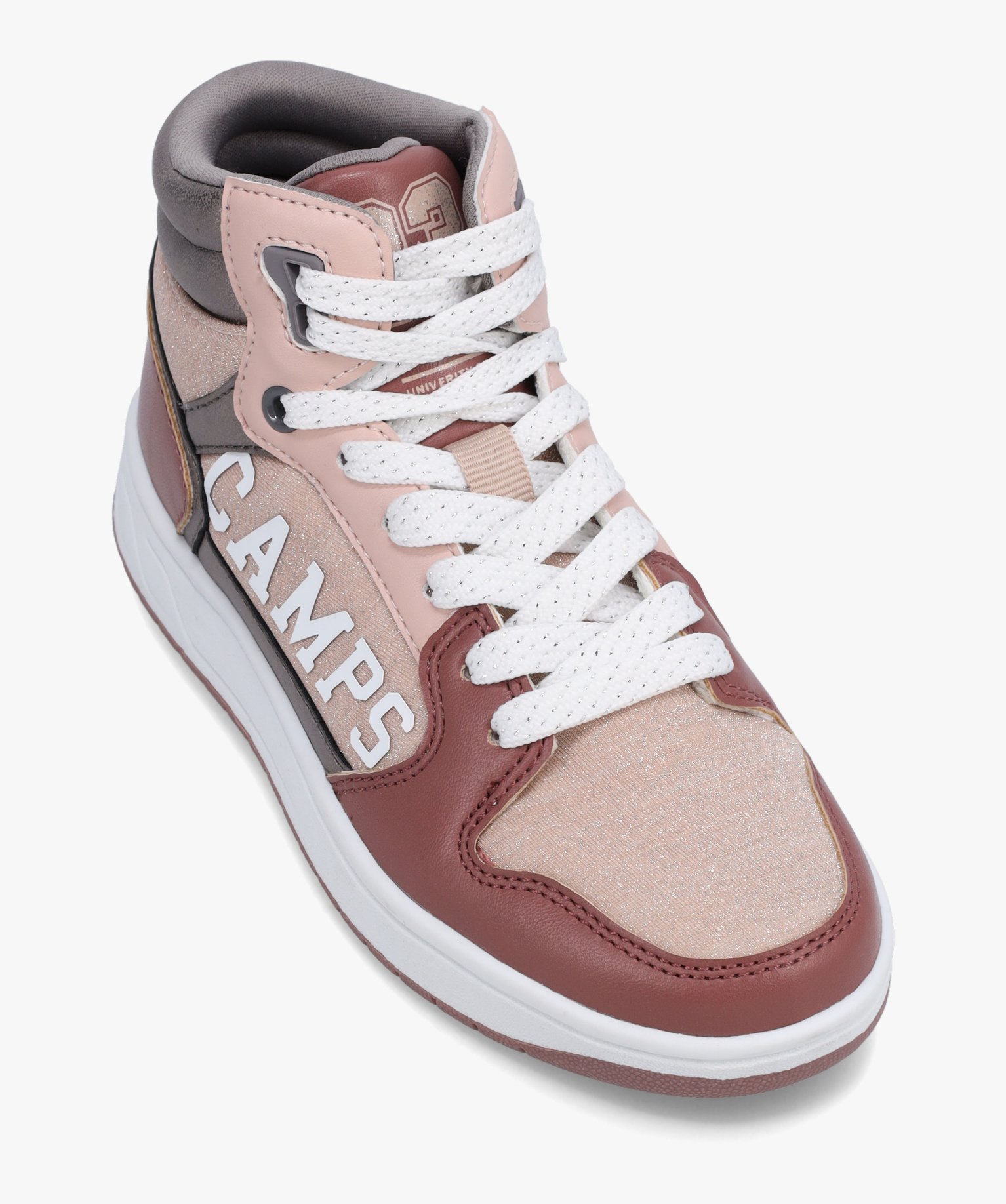 Baskets fille mid-cut à détails brillants - Camps United rose | GEMO