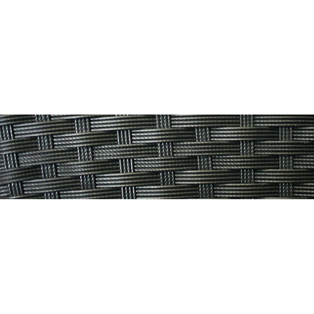 KMH Gartenstuhl 2er Set Stapelstuhl *Tajs* schwarz (106031)