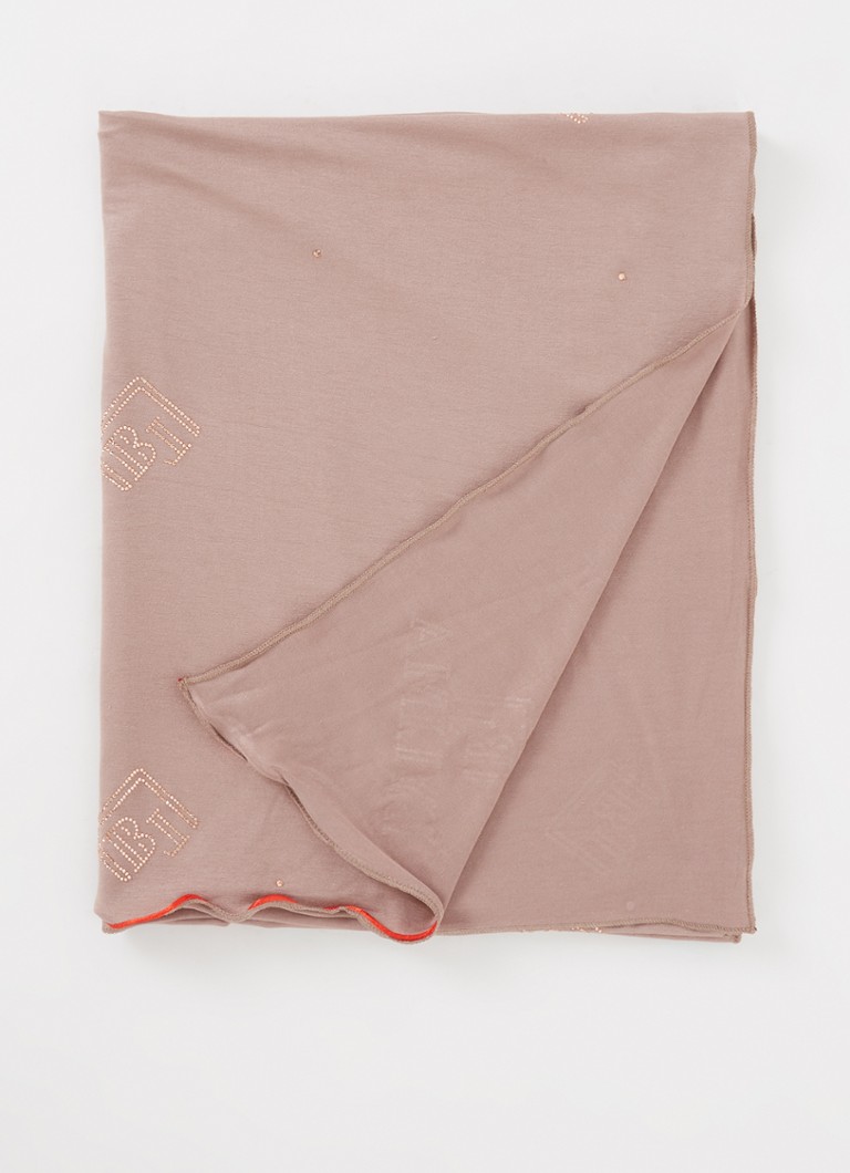 BYLIMA Monostamp scarf with logo 180 x 75 cm